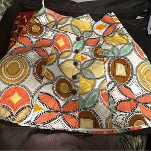 ITW by Claude Brown Geometric Skirt